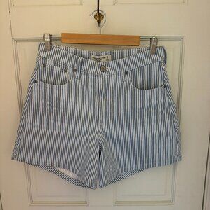 Abercrombie Dad Short in Blue Pinstripe [28]
